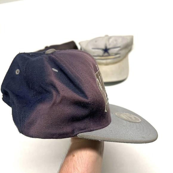Lot Of 3 VTG Hats Dallas Cowboys THRASHED FOR CRAFTING OR REPAIR - NEED CLEANING - Picture 9 of 12